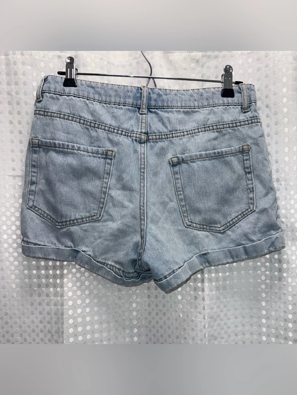 Forever 21 Light Wash Denim Mom Shorts - Women's Casual Jean Shorts Size 27